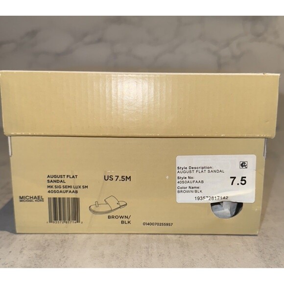 Women Michael Kors August Toe Ring Slide Sandals Size 7.5 $110 Retail - Picture 11 of 12